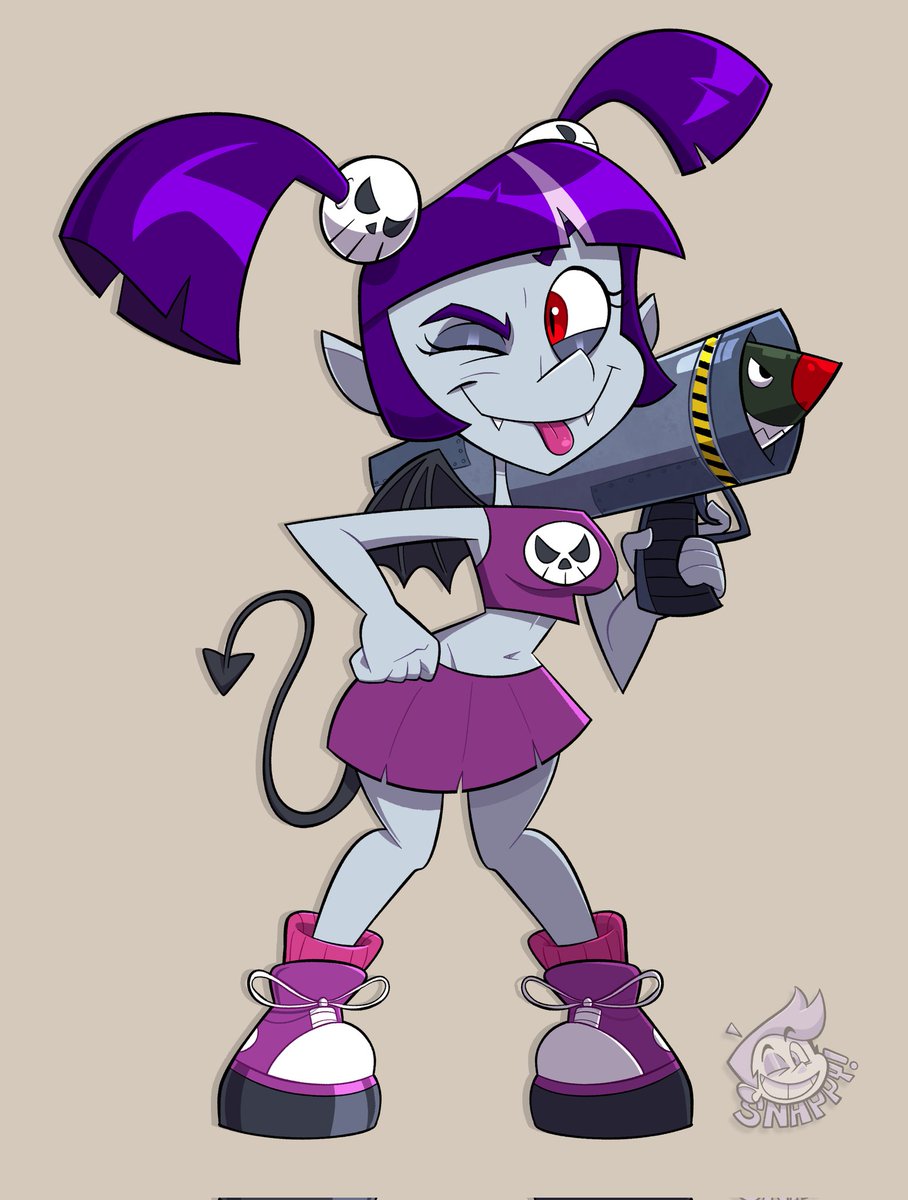 snappysart's tweet photo. Violet from Cel Damage!! Comm for @spazcakes 💀💜 https://t.co/MoHKdxzL3L