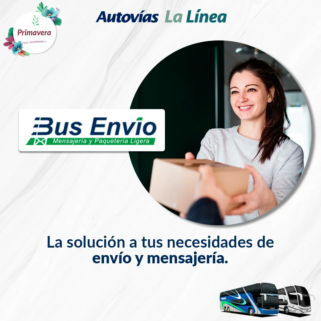 autovias_'s tweet image. ¿Necesitas enviar documentos o paquetes de manera rápida y segura? 

#BusEnvío es la opción ideal. 

¡Acércate a las taquillas de nuestras terminales y solicita más información sobre nuestras tarifas! 

#EnvíosRápidos #Confianza #Seguridad #EnviosExpress