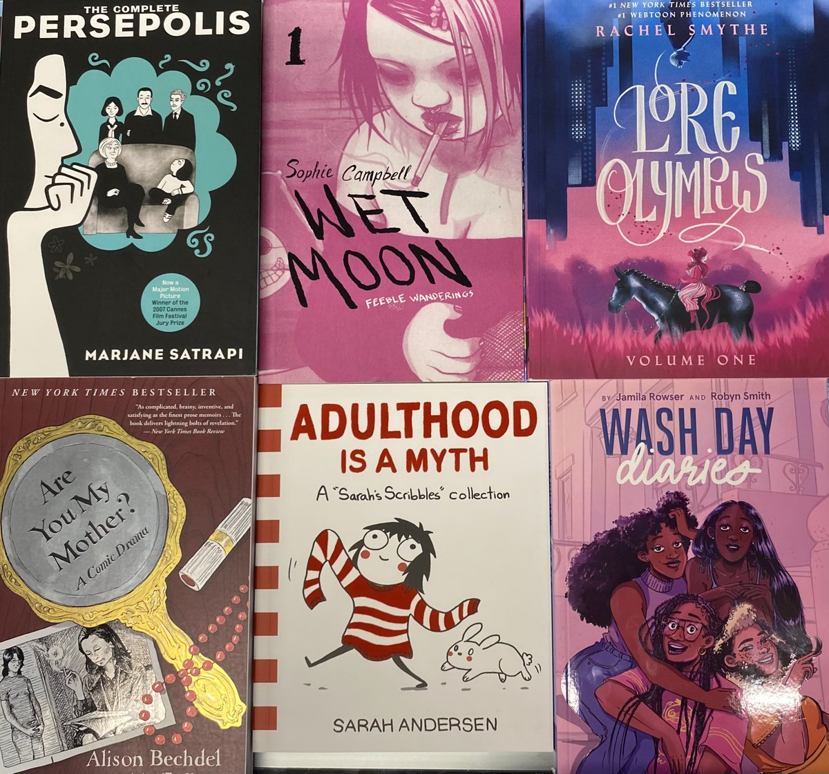 StMarksComicsNY's tweet photo. To celebrate #InternationalWomensDay weโre appreciating some phenomenal authors and their amazing work!
#shopsmall #industrycity #brooklyn #persepolis #marjanesatrapi #wetmoon #sophiecampbell #loreolympus #areypumymother #allisonbechdel #sarahanderson #jamilarowser #robynsmith https://t.co/p2OqJeSvE3