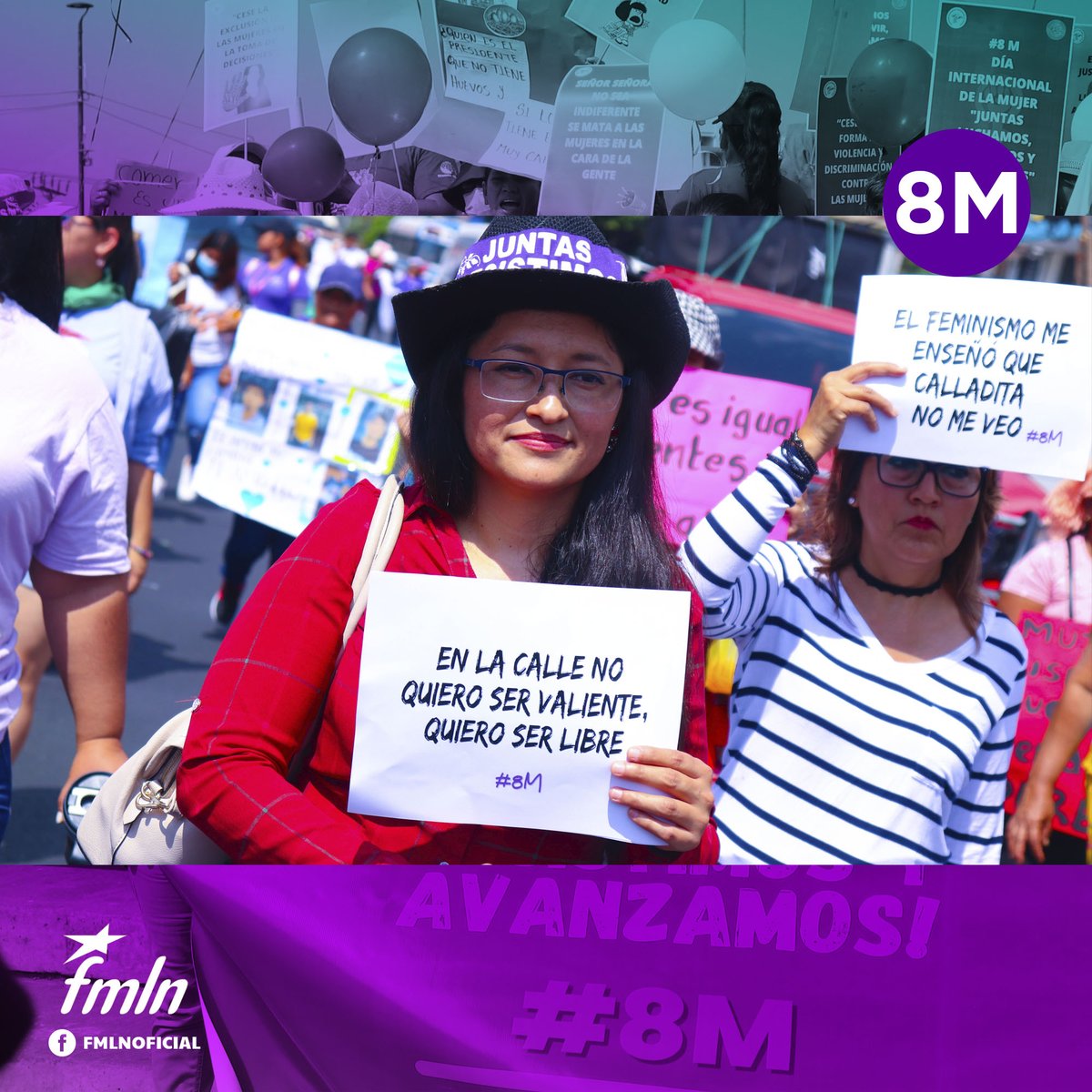 JaimeGuevaraSV's tweet photo. Este #8M conmemoramos la lucha de muchas mujeres que dieron hasta la vida por conquistar los derechos de las mujeres en el mundo; pero también, es una jornada de lucha en medio de un régimen que cada vez le quita más derechos y se hace del ojo pacho ante la violencia feminicida https://t.co/lY4rKsZIcY