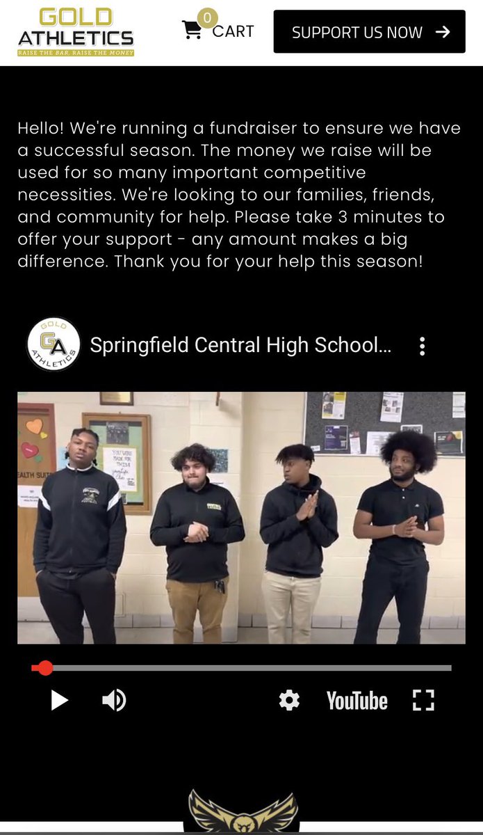 Please consider donating to help us offset the cost of necessary equipment, apparel, senior night, a college lacrosse game and our end of year banquet . We appreciate your continued support of Springfield Central Lacrosse!

supporter.goldathletics.net/campaigns/911/…

#WeAreCentral