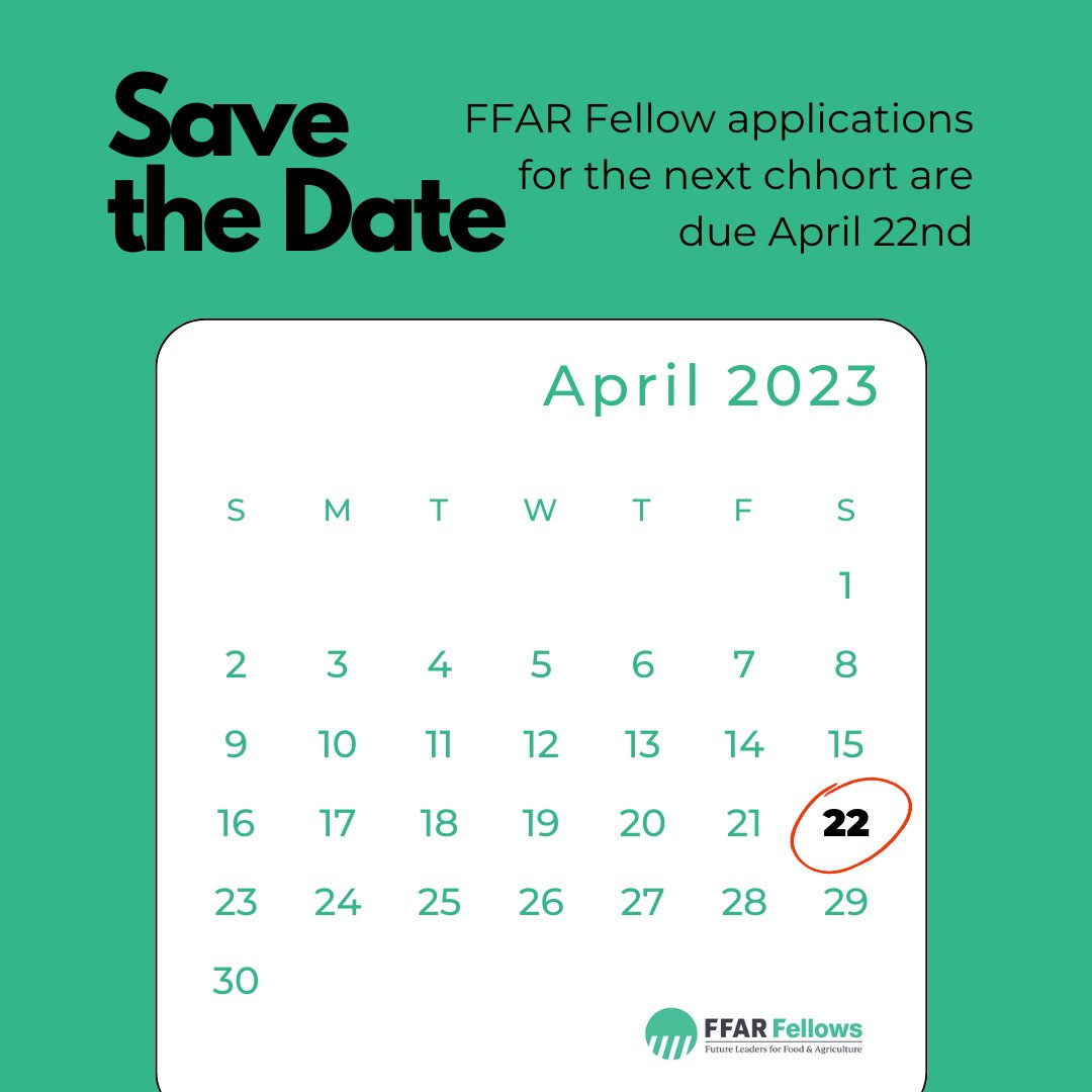 Join the 6th cohort of Fellows as we train together and support each other while continuing through our respective research programs.

Applications for the professional Development Category are due April 22nd. Visit us at ffarfellows.org/apply/ to find out more, or get started.