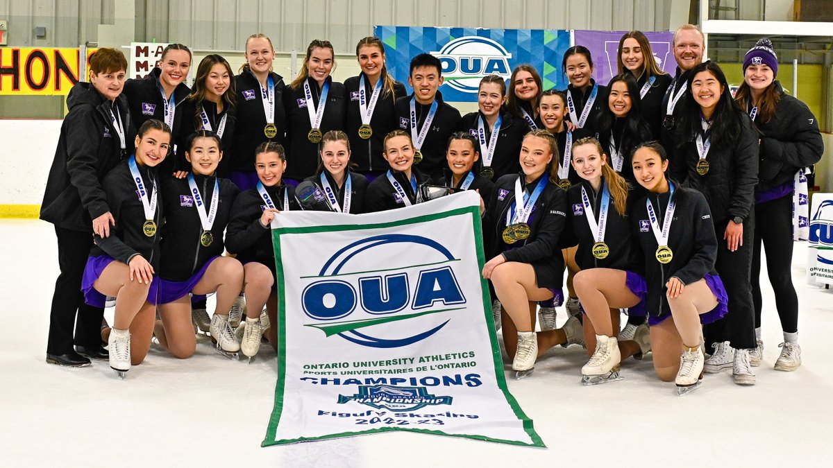 ⛸️ Congratulations to the 2023 <a href="/OUAsport/">Ontario University Athletics</a> Figure Skating Champions, YOUR WESTERN MUSTANGS!! 👏
#RunWithUs #WesternMustangs #PurpleAndProud #BannerSeason