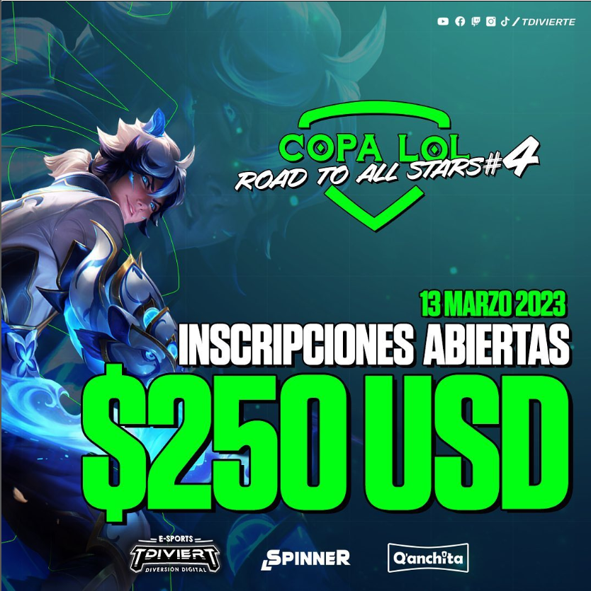 Tdt_eSports |‼️Ya empezaron las inscripciones para la Copa LOL‼️📢

communitygaming.io/tournament/cop…

INSCRIPCIONES 100% GRATUITAS 🔝😎
INFO: +51 913 093 130 

<a href="/VoraciousGG/">Voracious</a>