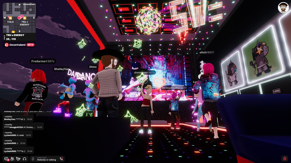 Happy Swednesday! <a href="/MrSweMusic1/">mrswe.eth</a> is playing LIVE at the <a href="/Uniquehorns_nft/">TRUs - The Rocking Uniquehorns NFT</a> #TRUBandRoom in <a href="/decentraland/">Decentraland</a>! #DCLfam 0x9fcb7b258b0D6504248cdAcDE0015ca937D9052B