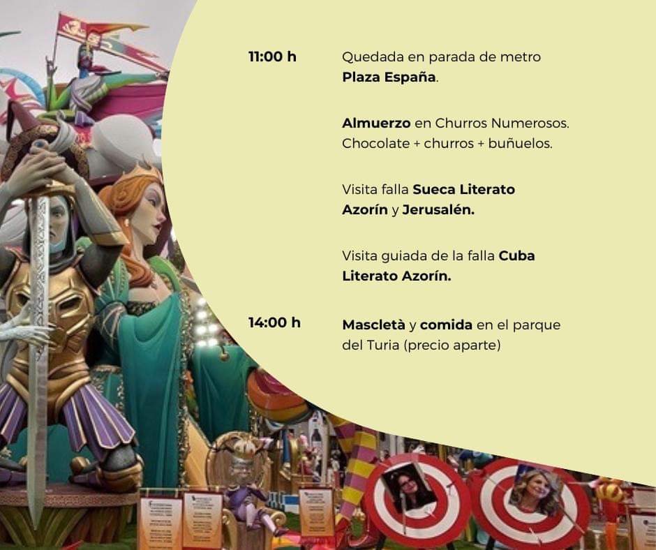 Acecova's tweet photo. Si tienes entre 16 y 30 años, te esperamos en nuestro ENCUENTRO CELIFALLERO, el próximo 16 de marzo.
Este es el plan que te proponemos y que no te puedes perder https://t.co/SRh6h7Zwjn
@facejoven #acecova #fallas2023 #fallas23 #valencia #singluten #glutenfree #celiaco https://t.co/1iiSyyajAd