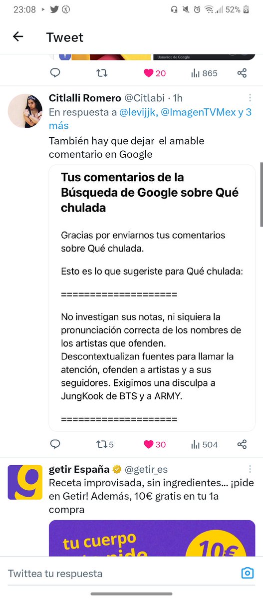 JeonDaya's tweet photo. @Citlabi @levijjk @ImagenTVMex @chulada_tv @veronicatouss @soymarianah https://t.co/iZpR6EWJLV