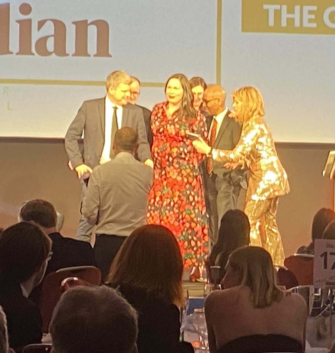 Thrilled and pleasantly surprised - a great night for  ⁦⁦@guardian⁩ ending with newspaper of the year at the #thepressawards