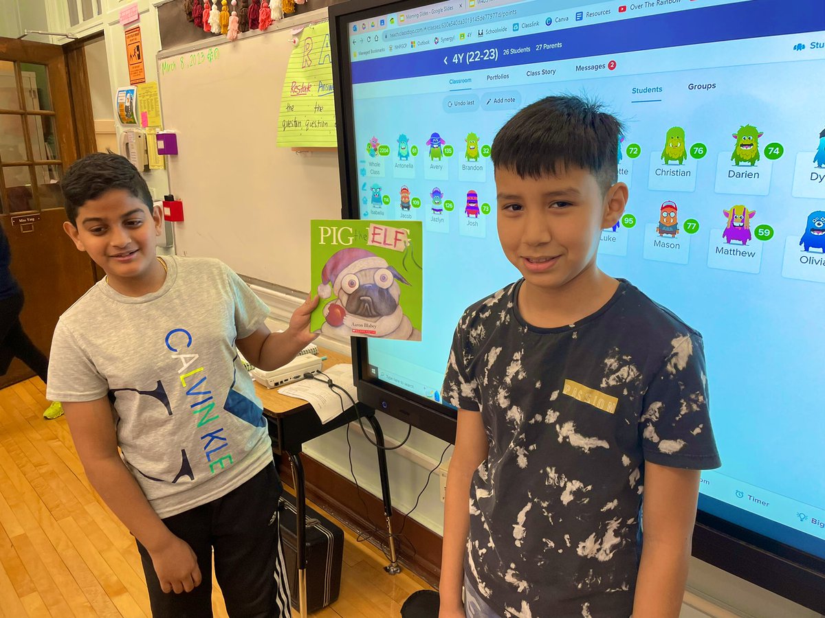 missgyang's tweet photo. Our awesome @GCPelementary 6th Graders stopped by #4Y to read “Pig the Elf” 4Y ❤️s when 6th Graders stop by to read for us! #readaloudweek #proud2Bnhpgcp @GCPelementary @NHPGCP https://t.co/lW5c2iUgWt