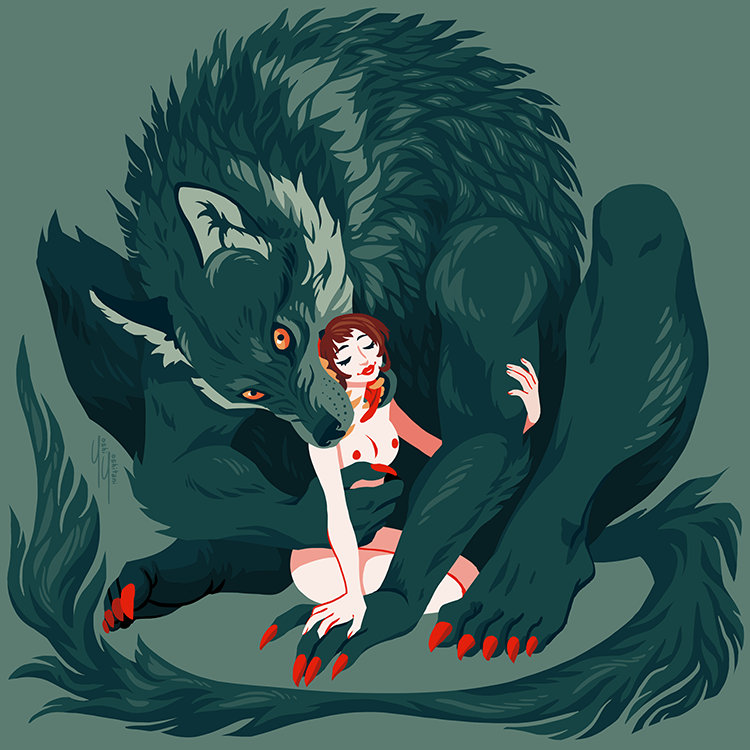 「Monster Lover Mini Print Set5"x5"$20Orig」|Yoshi Yoshitaniのイラスト