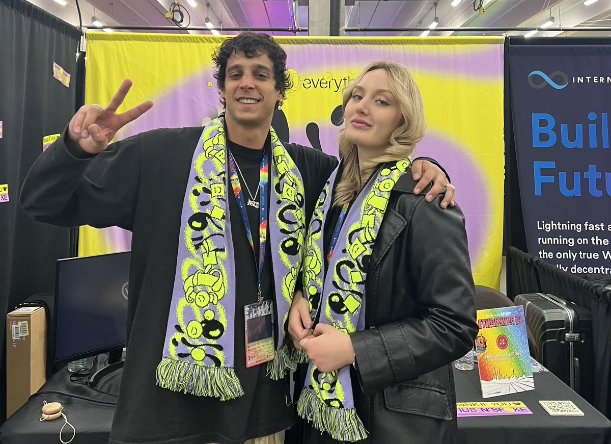 We were happy to catch up with <a href="/squidrouter/">squid</a> team (powered by <a href="/axelarcore/">Formerly Axelar, now at @axelar</a>) at <a href="/EthereumDenver/">ETHDenver 🏔🦬🦄</a>! 

P.S: take a sec to appreciate Squid’s awesome branding choice!