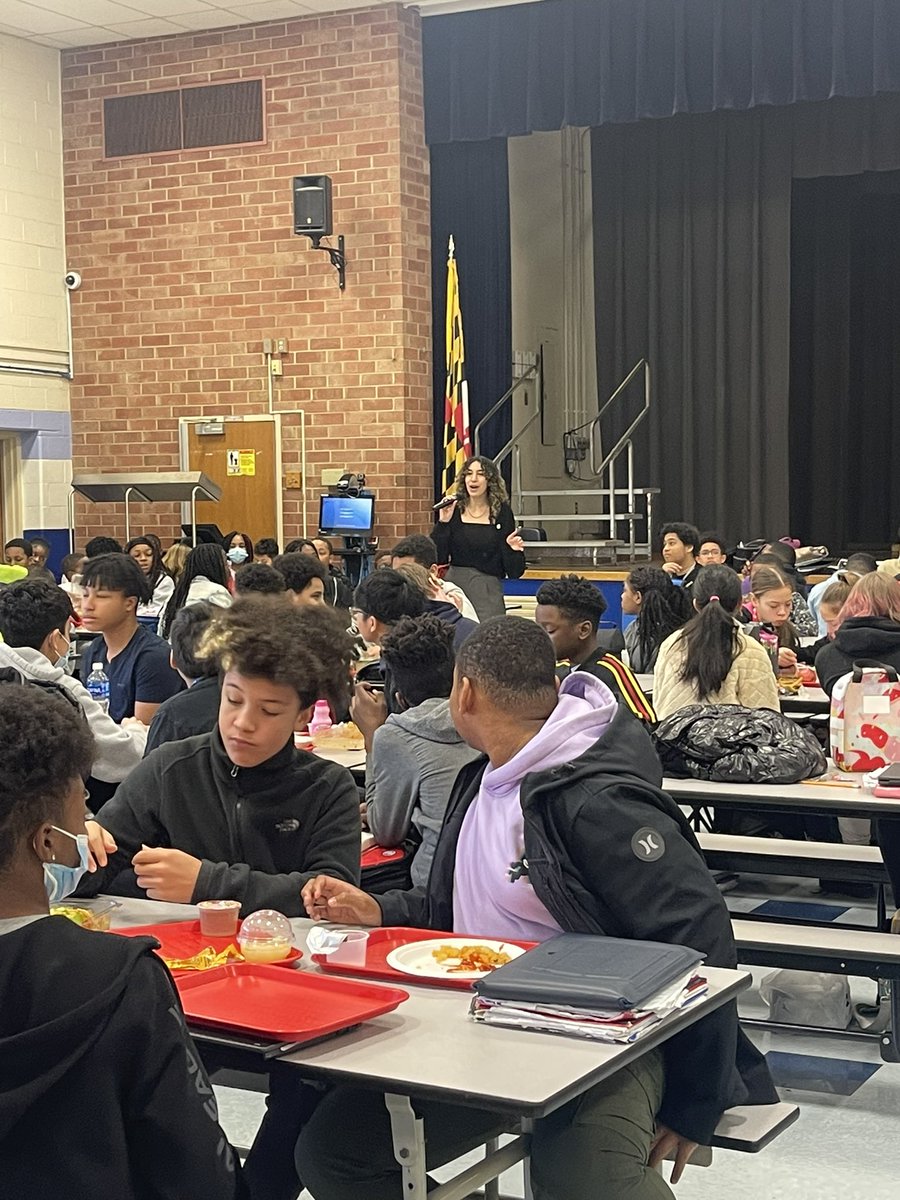 Thank you <a href="/Amira_SMOB/">Amira Abujuma</a> for coming to speak with our Henson students today! <a href="/MatthewHensonMS/">Matthew Henson MS</a>