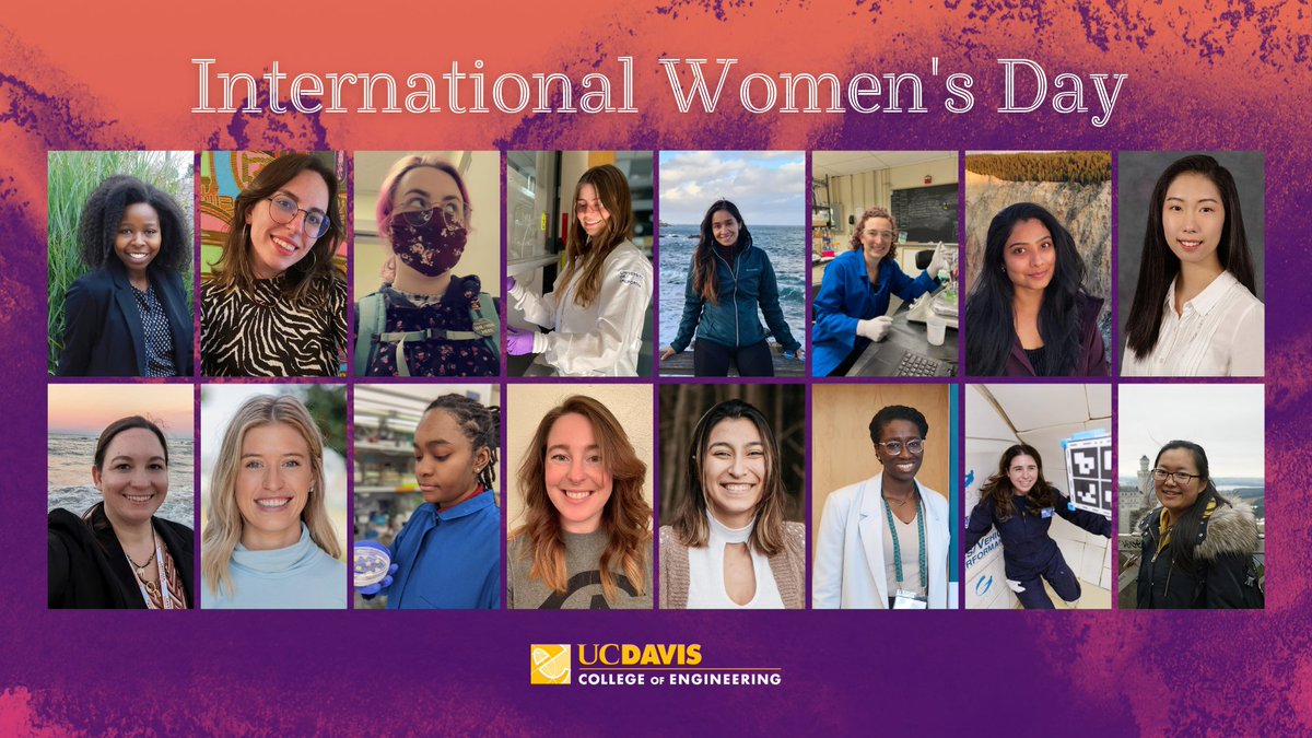 Today, we are celebrating International Women's Day by highlighting some of our incredible <a href="/ucdavis/">UC Davis</a> women graduate students who #EmbraceEquity in engineering. 

Read about each of the 16 women we featured ➡️ engineering.ucdavis.edu/about/diversit…

#InternationalWomensDay