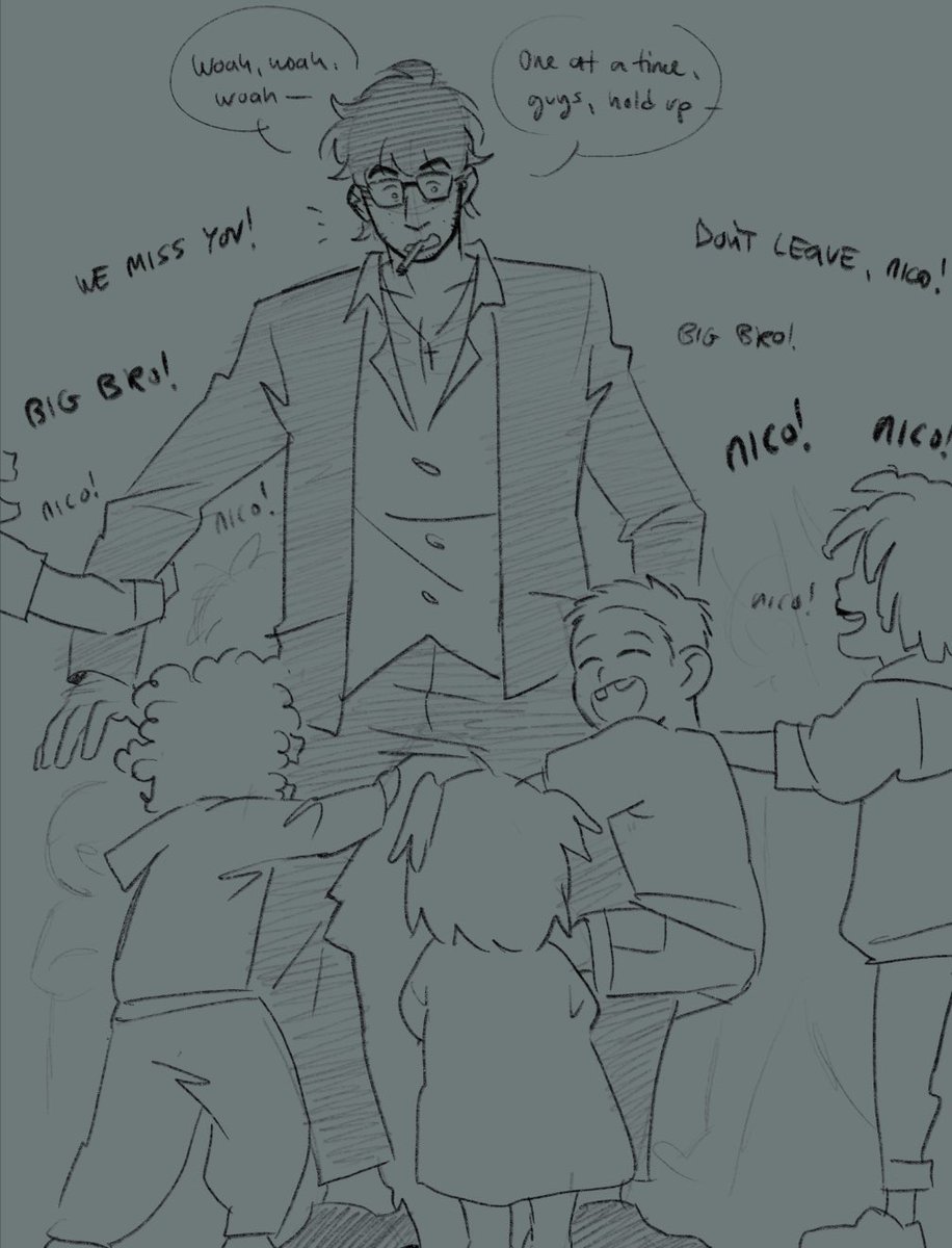 i was up super late doodling cuz i had this idea of vw visiting that orphanage for a while (1/2)