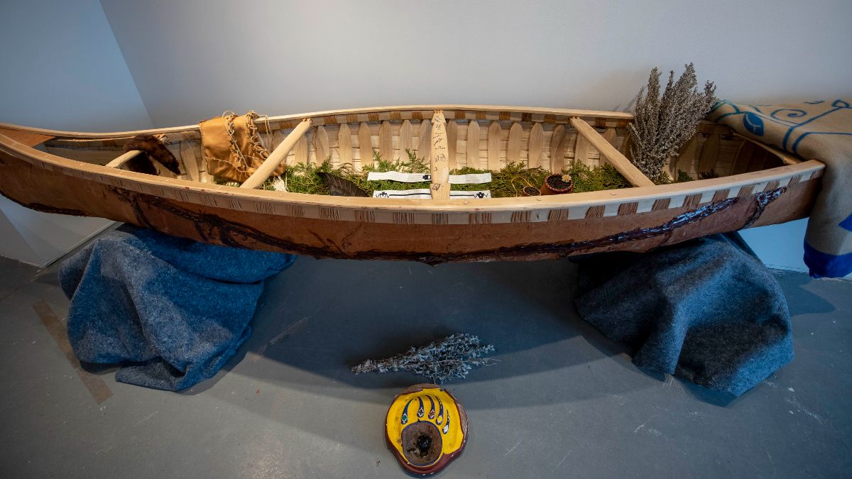 Final days to see Migrating Seeds by Ginnifer Menominee, curated by Amin Alsaden. Exhibition closes with an artist talk this Saturday March 11 @ 2 PM - mailchi.mp/6dfeaedddff6/w…