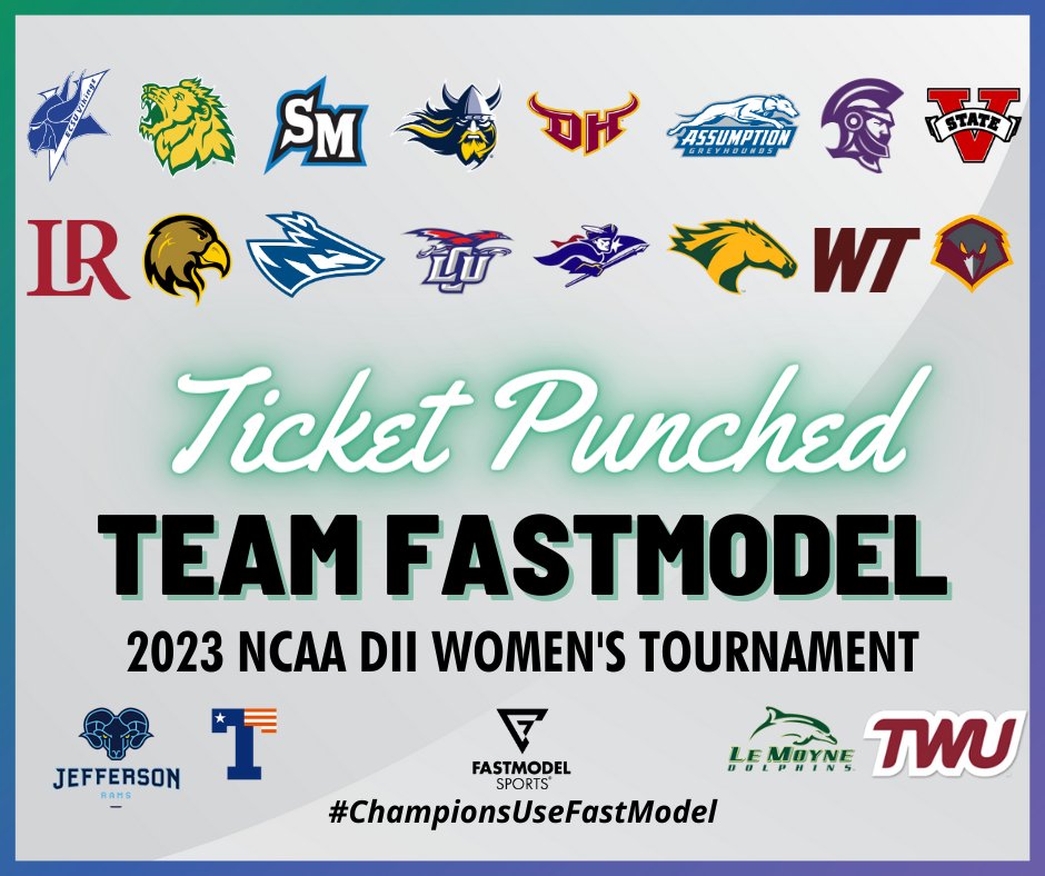 FMS_Software's tweet image. A big round of applause is in order for our talented @NCAADII teams who have secured their spots in the post-season! Congratulations and best of luck! 👏

#ChampionsUseFastModel #TeamFastModel