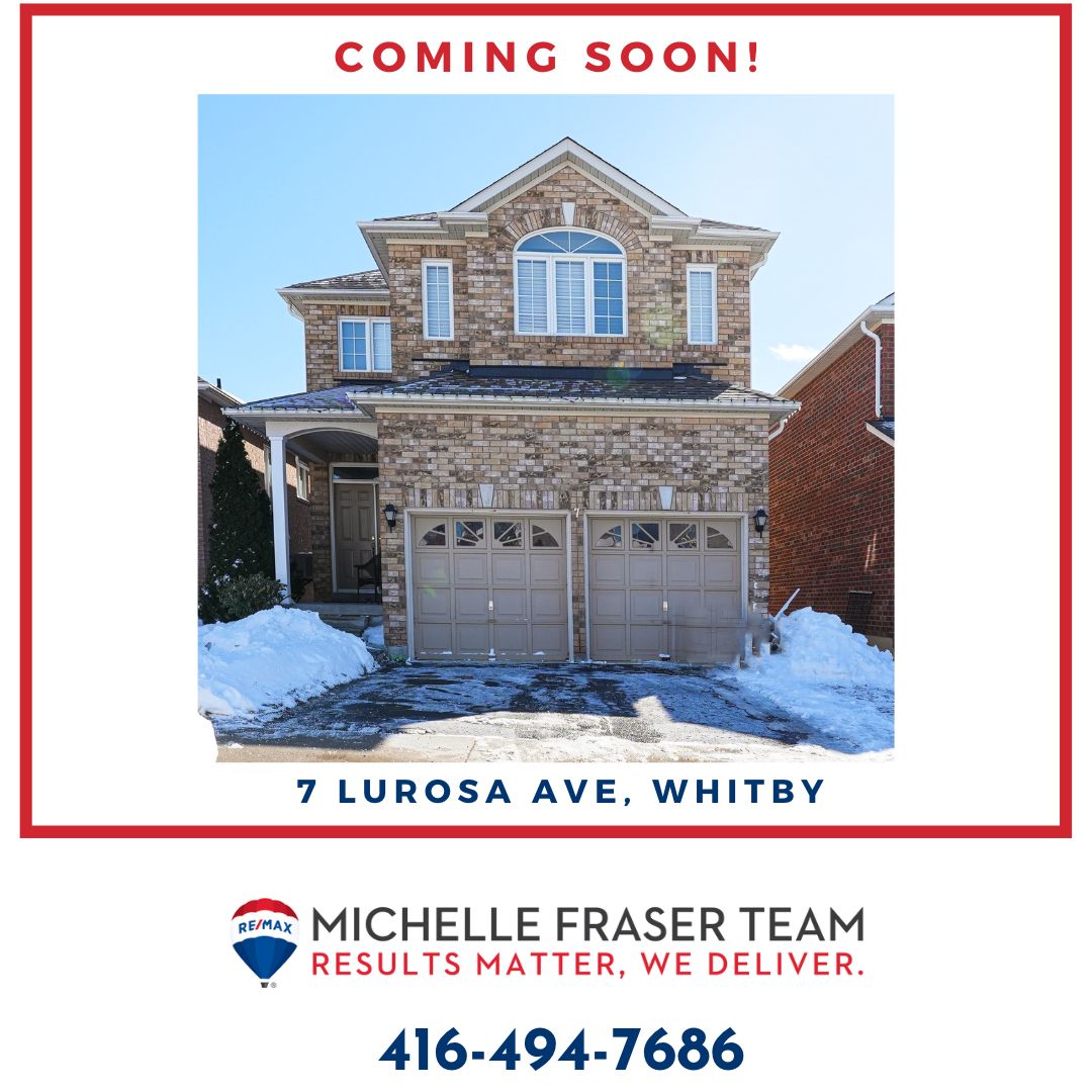 🎉 COMING SOON 🎉

We are thrilled to announce this amazing home in Whitby! 🏡
📍 Location: 7 Lurosa Crescent, Whitby

Contact us at The Michelle Fraser Team today at 416-494-7686

#ComingSoon #Remax #WhitbyRealEstate #DreamHome #FamilyHome #MichelleFraserTeam
