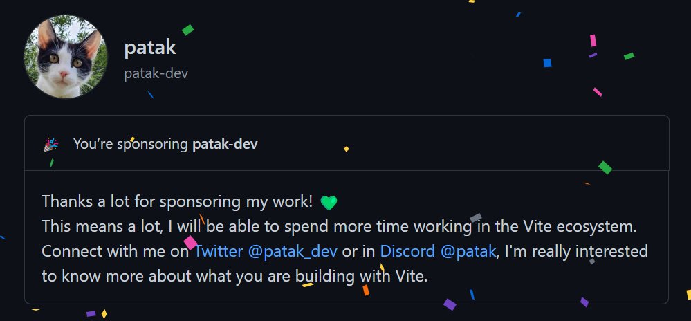 @filrakowski Let's use this opportunity to add another brick! @patak_dev Love your work on open source and the community!