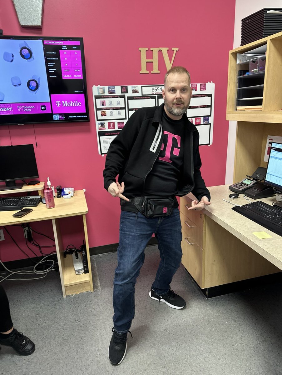 Check out this T-mobile Swag !!!
As my son would say I got all the Rizz with this Fanny pack on.