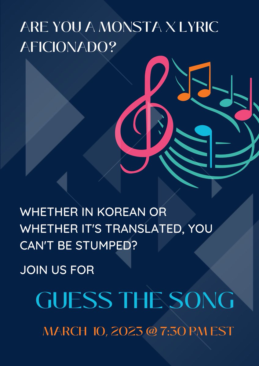 MonbebeMonth's tweet photo. #MonstaMadness #TeamMonstaX
Who's in the mood for a Game Night? π€
Join us Friday at 12:30 PM KST (7:30 PM EST) for Guess the Song.
Host: @404CodeNinja404 & @ElissaS16 on Spaces
Hashtag for all game nights is #MonbebeGames https://t.co/LwW9qjnOIW