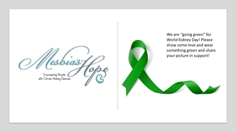 World Kidney Day is March 9, 2023. This year’s theme is Kidney Health For All: Preparing for the unexpected. Supporting the vulnerable. #kidneydisease #meshiashope