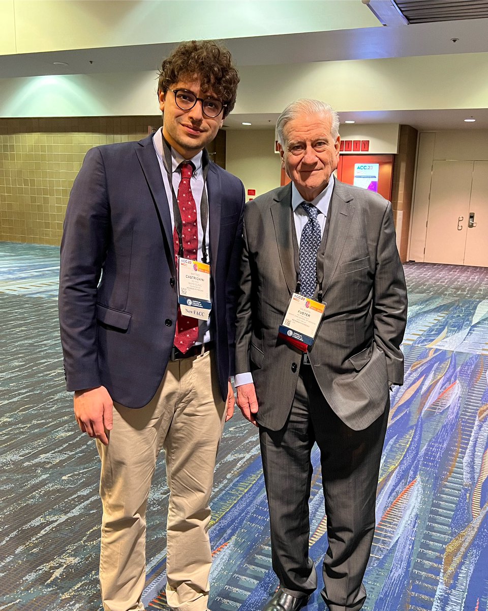 Wonderful time at the #ACC23 in New Orleans…nice weather, good food, great colleagues and interesting sessions!
Truly honoured to have joined this incredible community as a new FACC 🎉 and happy to share an incredible moment with a legend in Cardiology 🫀