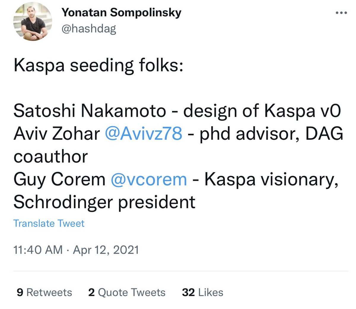 $ETH is faster than $BTC because of <a href="/hashdag/">Yonatan Sompolinsky</a> GHOST consensus protocol

$KAS implemented V3 iteration of GHOST (PHANTOM GHOSTDAG)&amp; V4 (DAG KNIGHT) is out in late 23’ &amp; will be the first ever POW protocol w/ internet latency ⚡️

Would you be surprised if he invented V0 🟠 as well?
