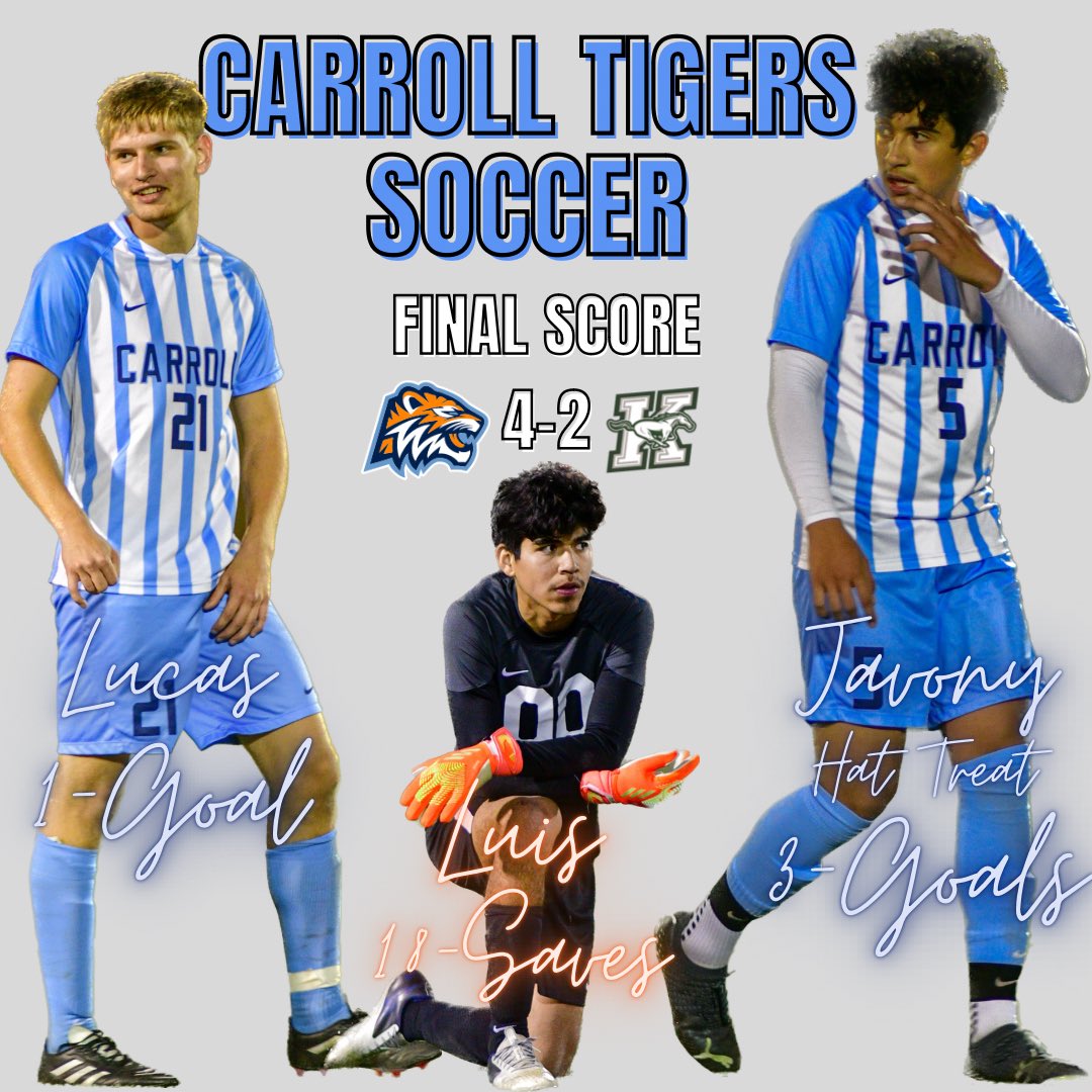 Tiger Pride #carrollsoccer #soccer #carrolltigers #feartheroar #tigerprideneverdies #bleedblue