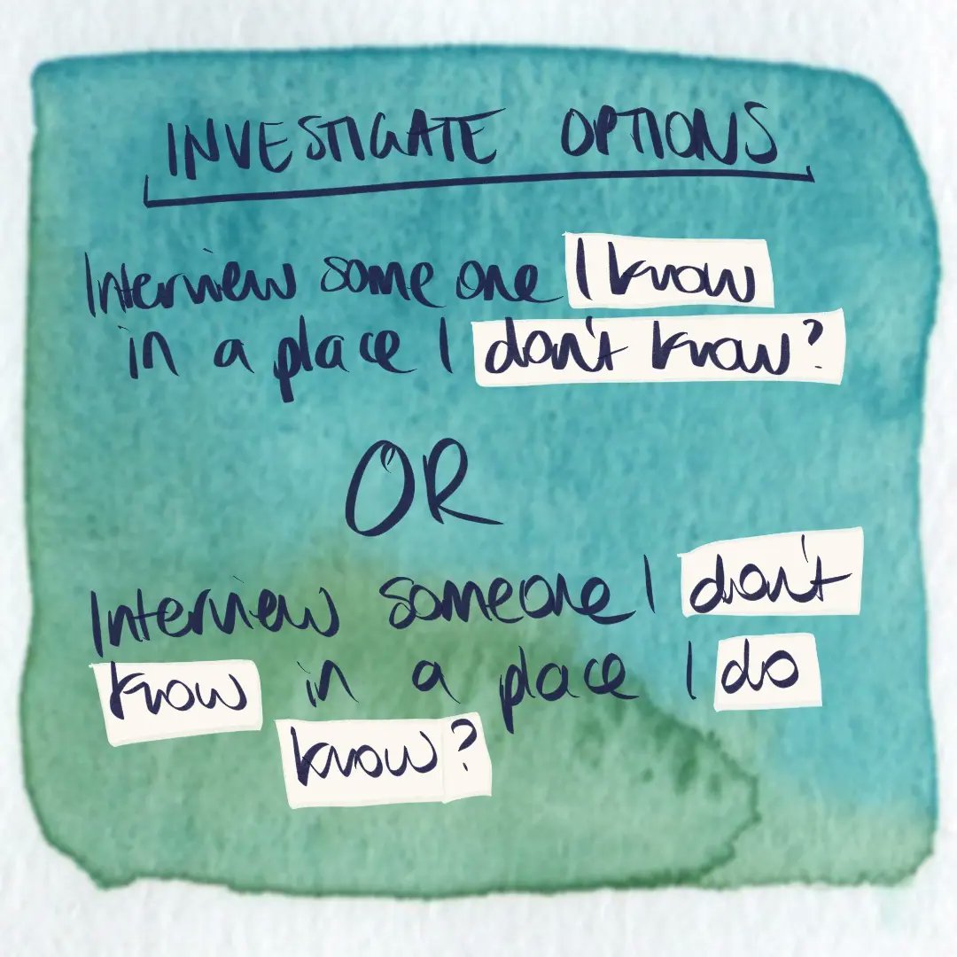 The current challenge for the Journey maps is choosing the first route to map. ⁠
It's a big blocker to work through, once I get that first interview done I think things will start to flow a lot better..
Interview someone you know or choose a place you know?