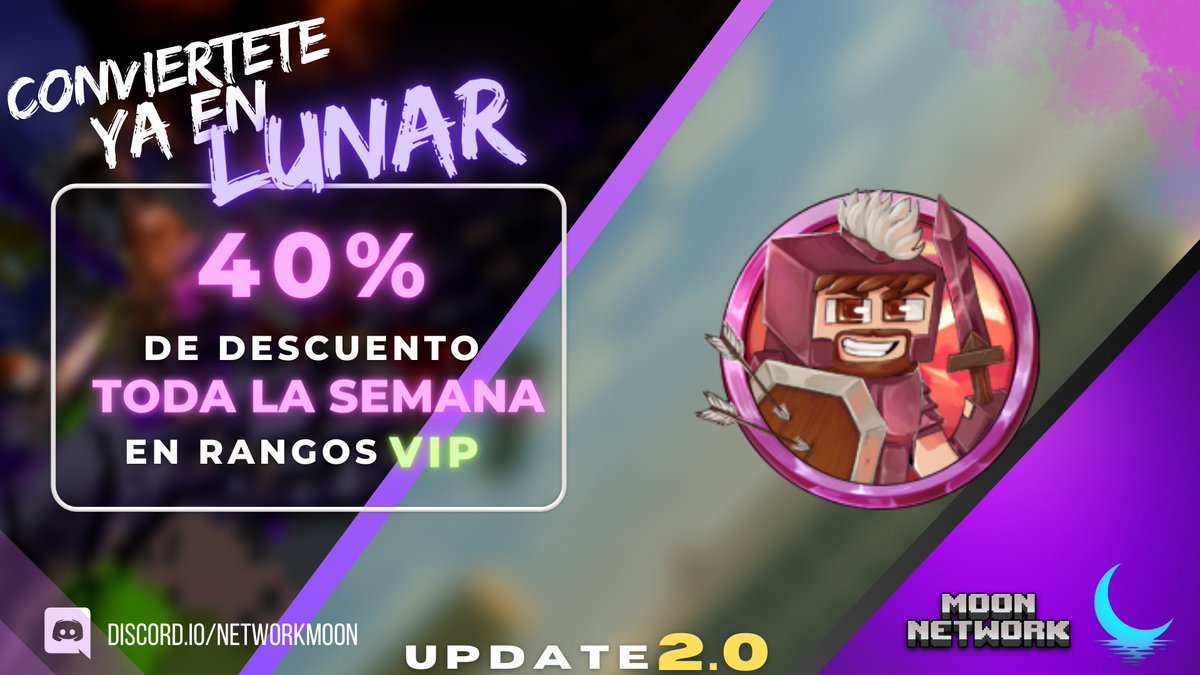 MoonNetworkAr's tweet image. ¿Todavía no sos VIP?

¡Aprovecha este DESCUENTO y compra tu rango VIP!
Te esperamos en el Discord del Servidor.

discord.gg/qFXjQTQz98