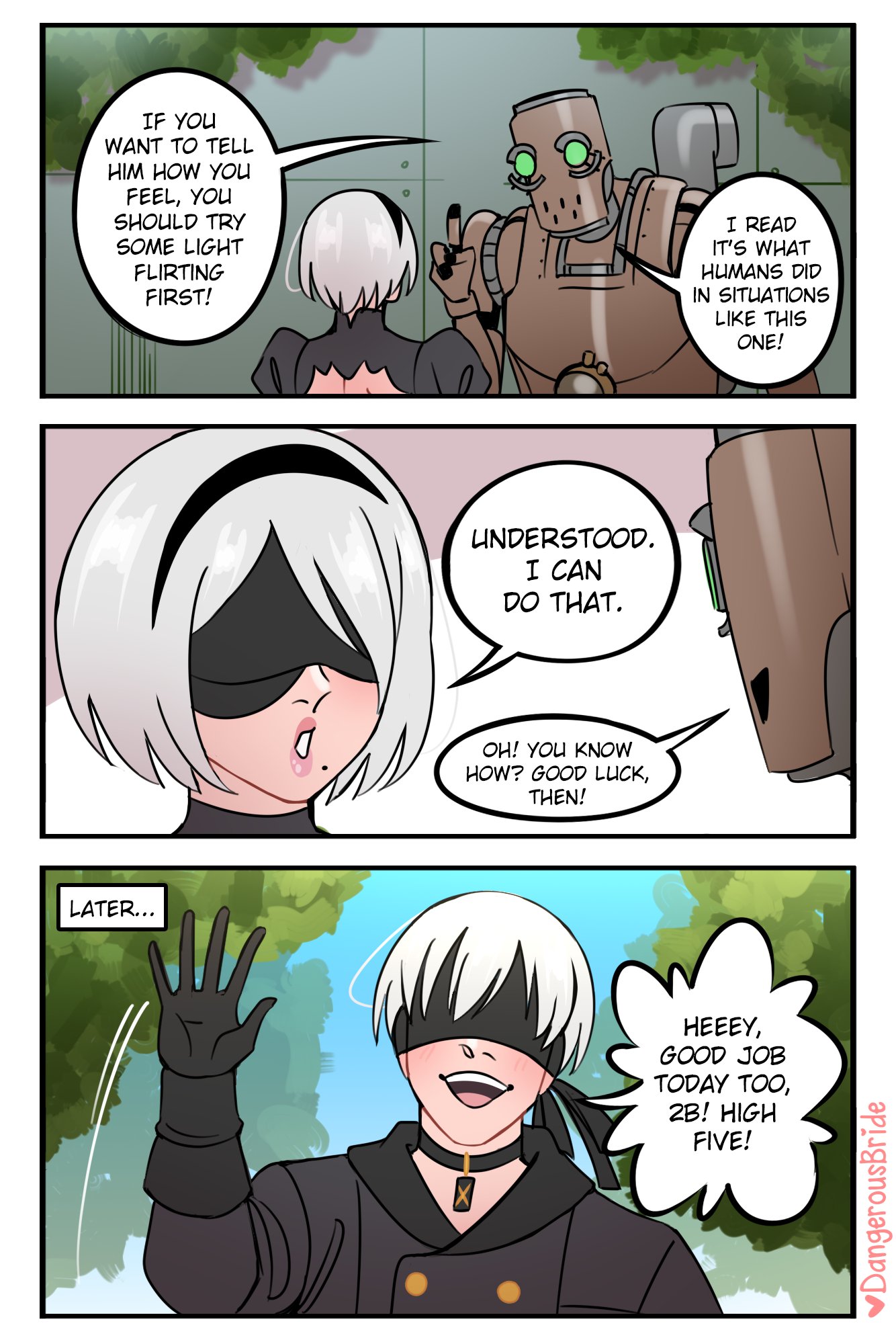 D♡Bride on Twitter: "Light flirting 💬💞 #NieRAutomata https://t.co ...