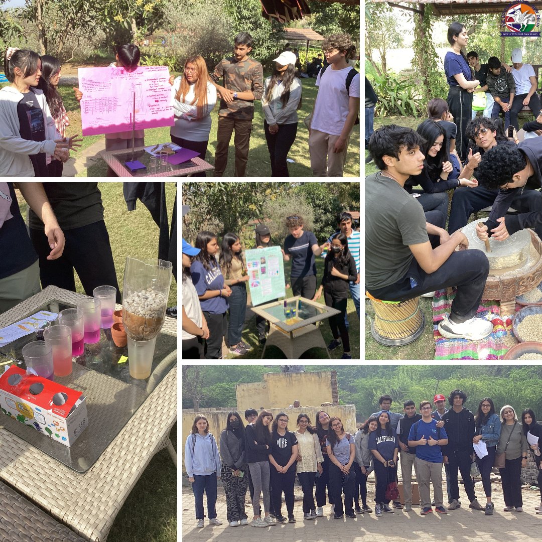 We used principles of art and science to look for innovative ways to recycle and reuse everyday items. The green project involved intense research and we presented our solutions, and interacted with the local village community. Indeed, a happy blend of nature and nurture!