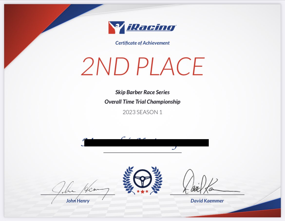 katsu2725's tweet image. #Skippy 2023s1
21レース出走し、960Pts.で、Overall 63位。今シーズンは1000に届かず…

TTの方は、Overall、Div.1で2位、
しかし参加者少ない💦

SR もiRもほぼ変わらず、
4.99 / 4241 で終了…