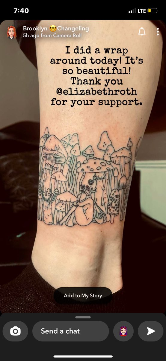 RothElizabeth's tweet image. Got this lil cutie today, I may be in a manic episode two tattoos in like a week and a half. 😂