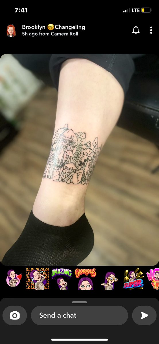 RothElizabeth's tweet image. Got this lil cutie today, I may be in a manic episode two tattoos in like a week and a half. 😂