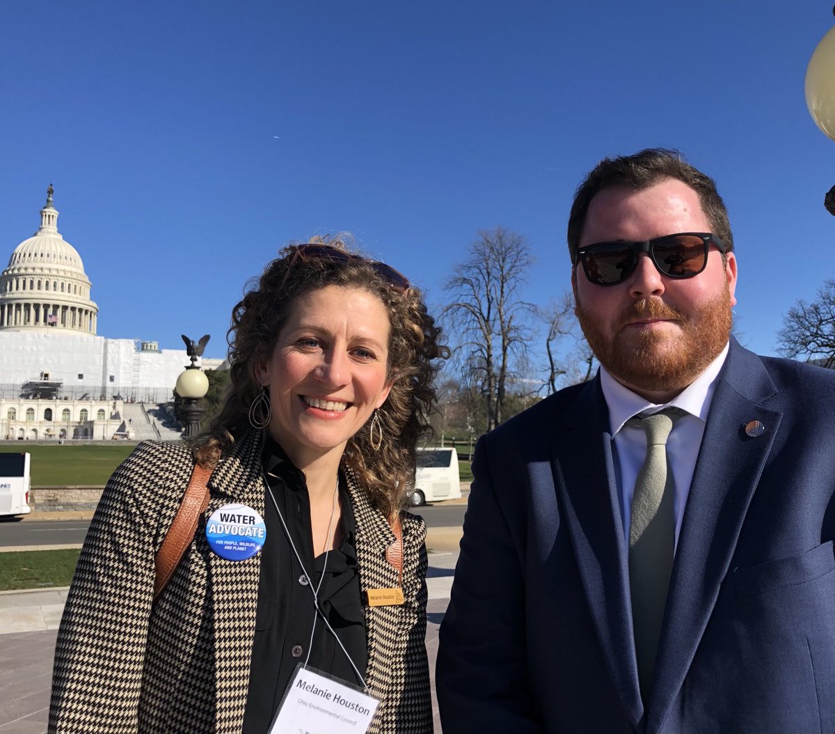 melaniejhouston's tweet photo. Thrilled to be in in DC with  ⁦@HealthyLakes⁩ and ⁦@OhioEnviro⁩ advocating for water infrastructure and #GreatLakes investments. https://t.co/r1nC1YYJPO