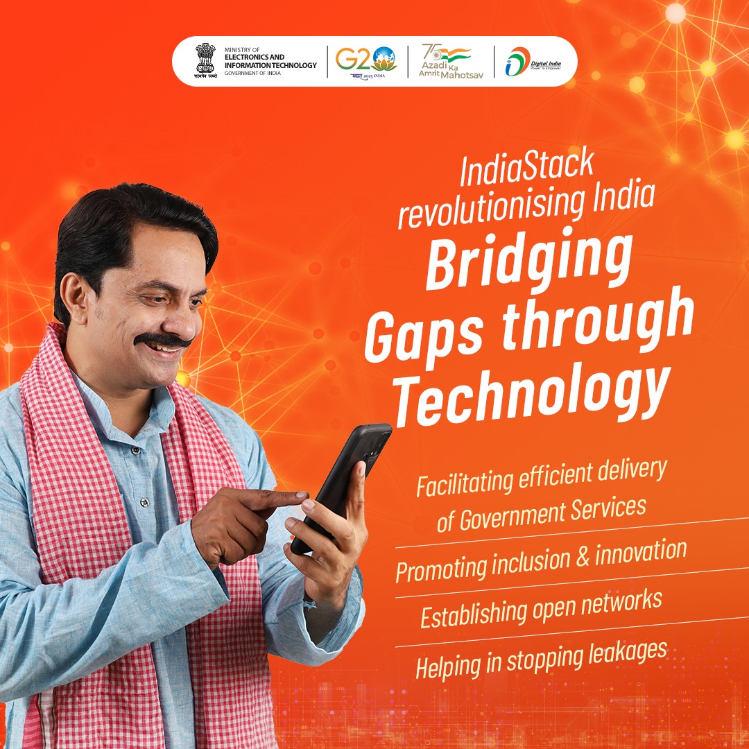 #IndiaStack is an example of how technology can simplify citizens’ life. #DigitalIndia