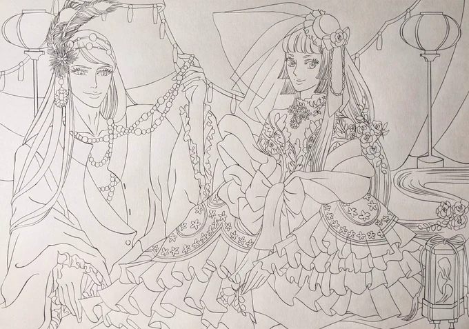 ペン入れ終わり。
早く塗ってあげたい。

#ペン画 #進捗 #WIP 