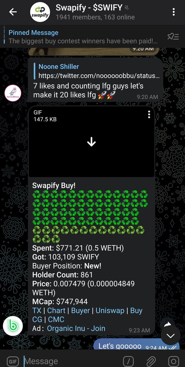 3phasess's tweet photo. @SwapifySwap  run has just began! Load! 🌙 #swify $swify 

#BTC #ETH #DeFi #Shibarium https://t.co/dakhxqyROB