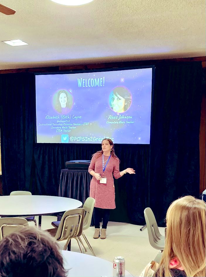 edlayne920's tweet image. Had a wonderful time presenting today at #EdTechRVA2023! Even brought home a fun souvenir! 🚀 Great day with my team @PCPSIn2GreatTec