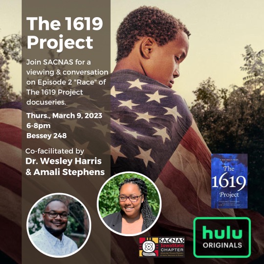 Happening tomorrow night! 
In partnership with Dr. Wesley Harris and our very own Amali Stephens.