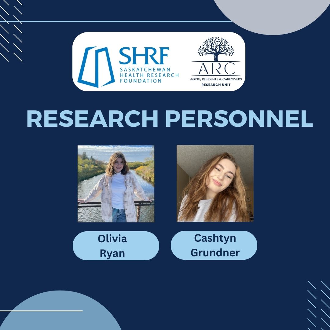 Our lab director @natashaagallant has received a $10,000 Saskatchewan Health Research Foundation’s Align Grant! 

This opportunity will allow our team to contribute to the project: Establishing Research Priorities for Long-Term Care Residents with Mental Illness in Saskatchewan.