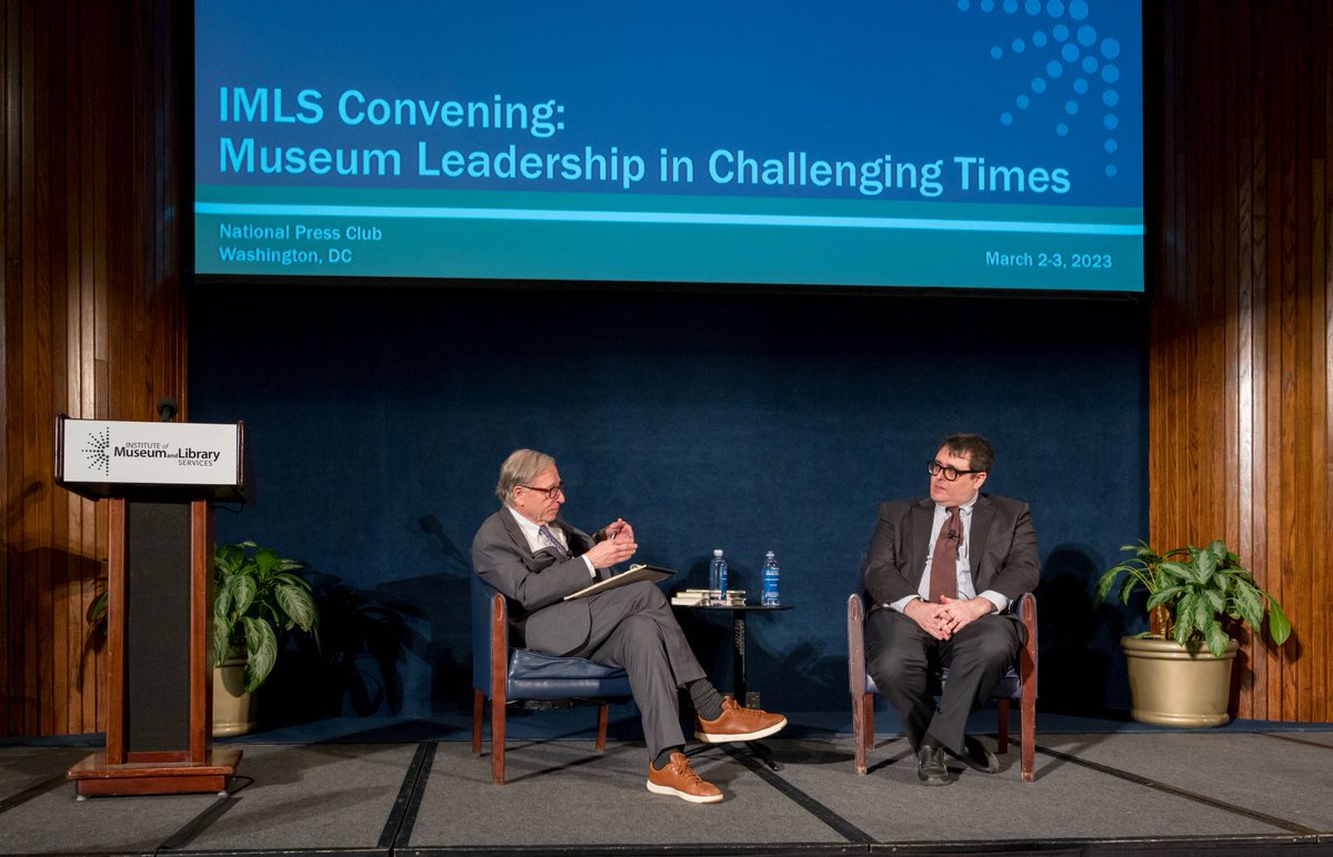 US_IMLS's tweet photo. Thank you to the 100 museum and cultural leaders who joined IMLS for the recent #IMLSConvening: Museum Leadership in Challenging Times. Check out the engaging keynote recordings for key takeaways ⤵️ https://t.co/eMsFbfUpO5. #IMLSMuseums https://t.co/OKMyhJRCUg