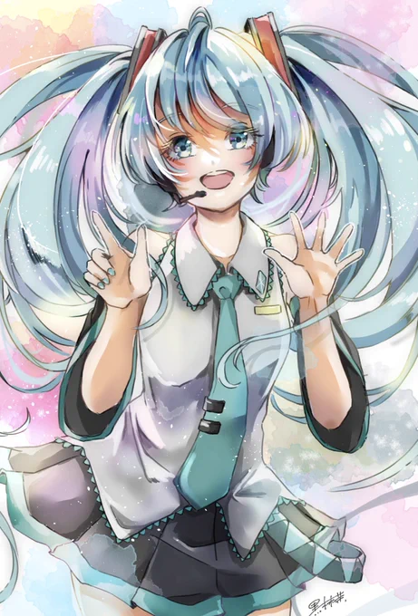 去年描いたミク#ミクの日2023 