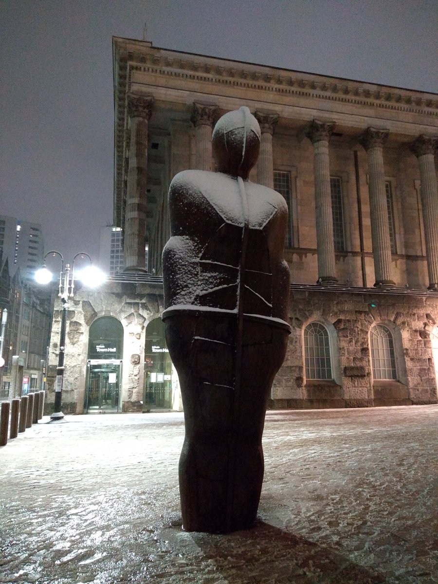 Iron Man wearing snowy bib and tucker tonight! ❤️ #LoveBrum