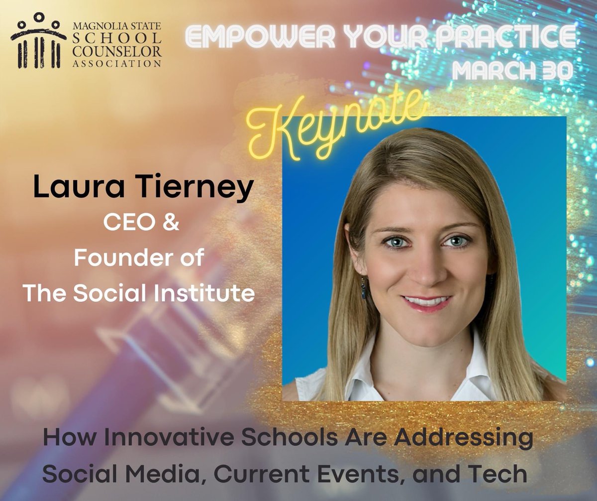 Register today and join us on March 30 for our virtual workshop, Empower your Practice.  Earn 0.5 CEUs.  Register at magnoliastateschoolcounselor.org/events. <a href="/socialinstitute/">The Social Institute</a>
