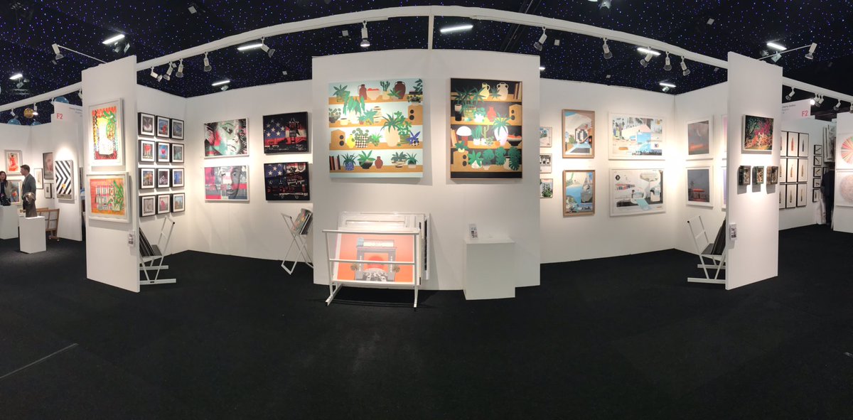 Ready for the opening of the fab #affordableartfair in #battersea - see our amazing artists on Stand F2