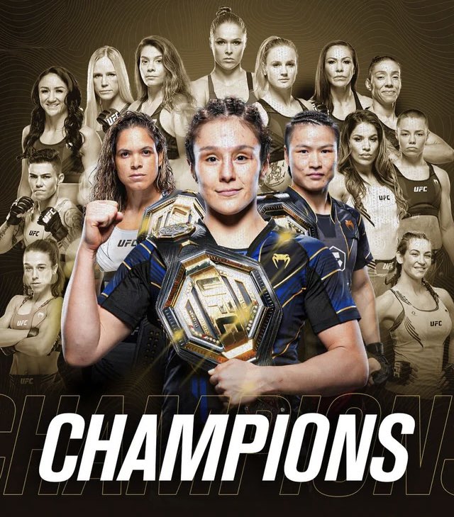 A total of 15 women have held UFC gold since 2013 when they were first allowed to compete for the promotion. 🏆👏

Happy International Women’s Day!

(via <a href="/btsportufc/">ufcontnt</a>)

#UFC #MMA