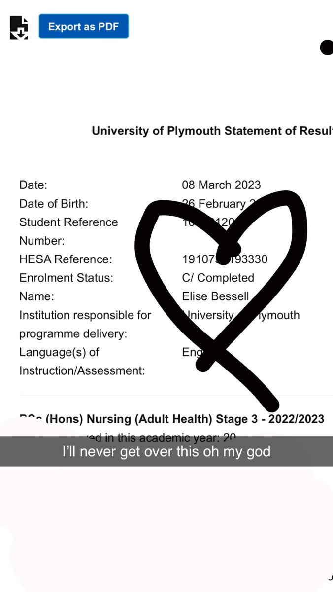 I did it. I am going to be a nurse 🥹