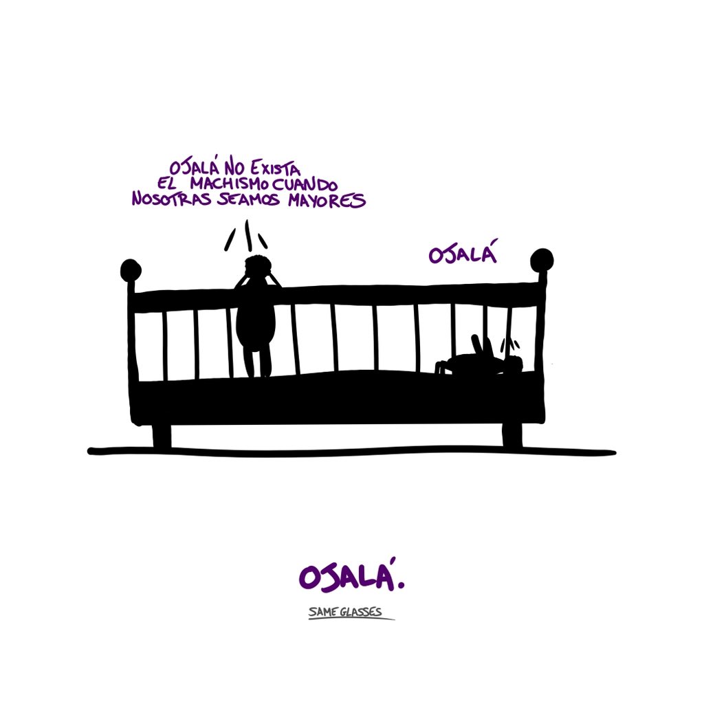 sameglasses_'s tweet photo. OJALÁ.

~SAME GLASSES~

#8M2023 #8m #machismo #violenciadegenero #patriarcado #violenciacontralamujer #ojalá #feminism #feminist #feminismo #dibujo #dibujodigital #ilustracion #ilustrator #SAMEGLASSES https://t.co/gCejfKiTqs